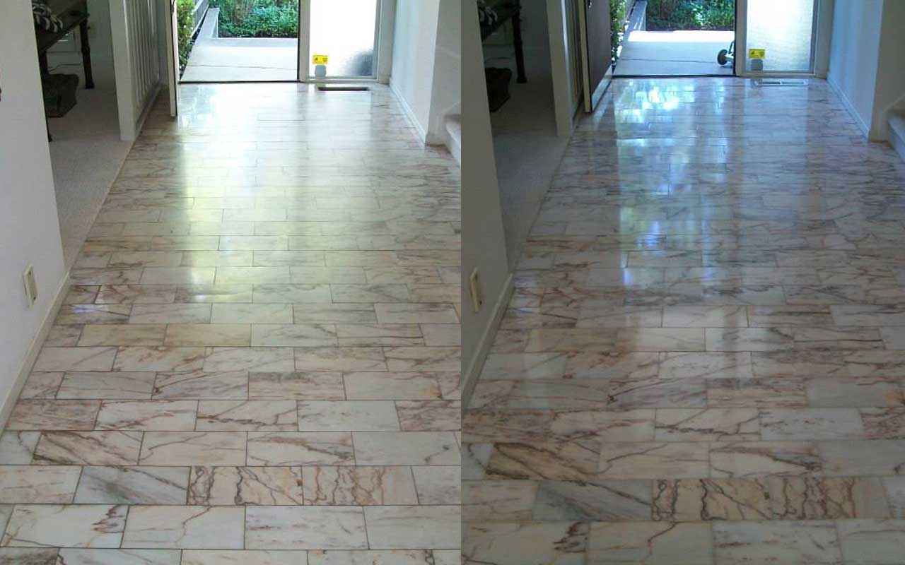 Tile and marble floor polishing services